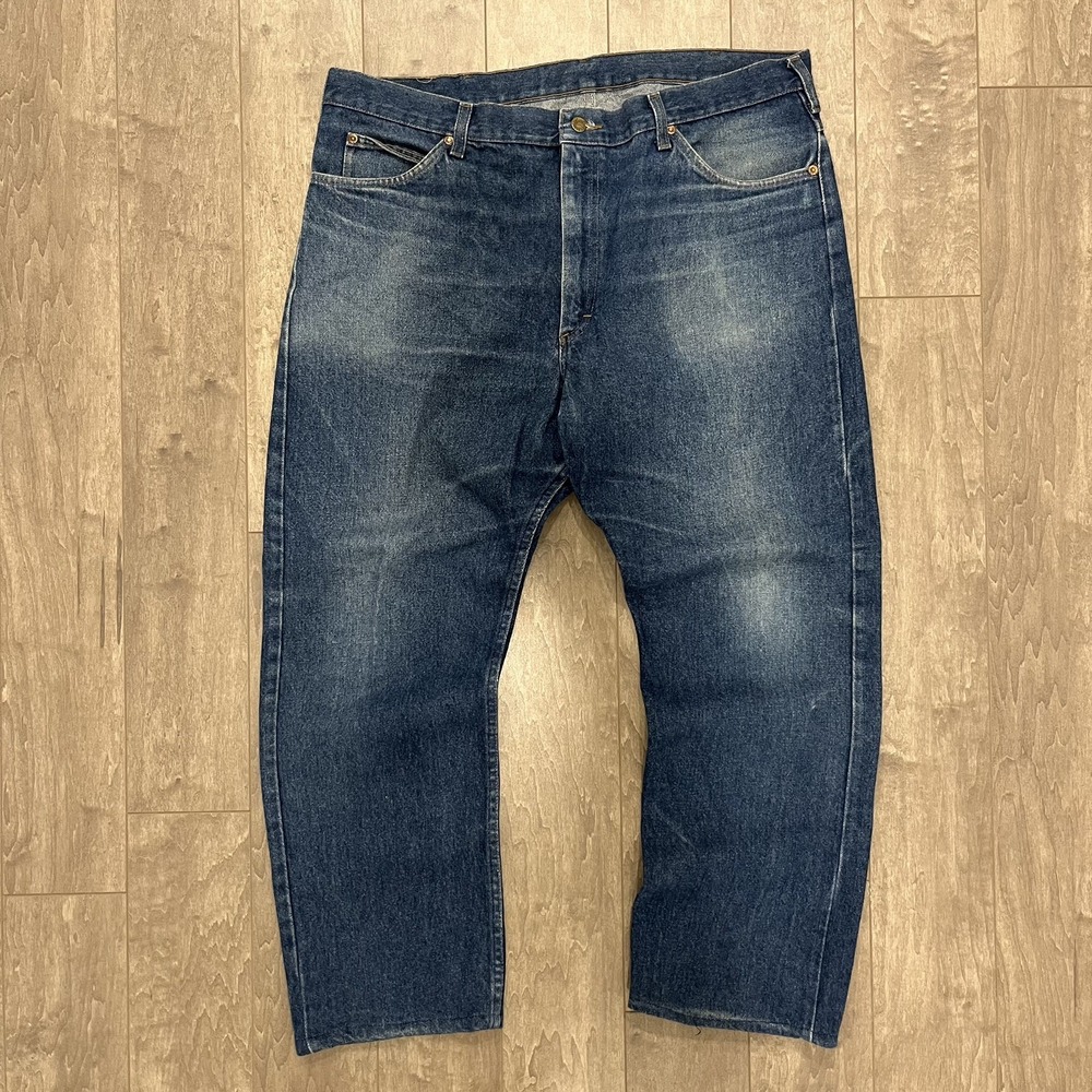 Lee Rider Jeans Men 42x34 100% Cotton Relaxed/Baggy 90s Vintage Made in USA